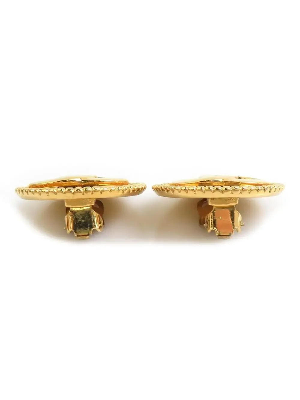 Auth Chanel Vintage Cc Logo Clip On #302869C37B